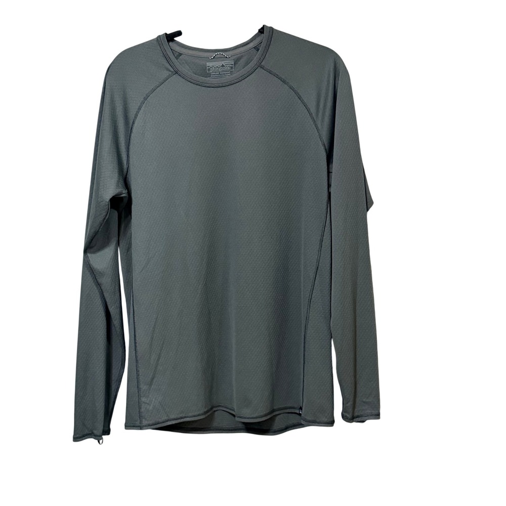Patagonia Mens Capilene Midweight Crew Baselayer Forge Grey 44427 Size L